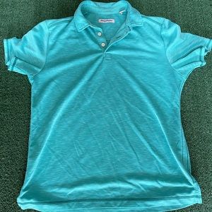Tommy Bahama Teal Mens Polo Size Medium